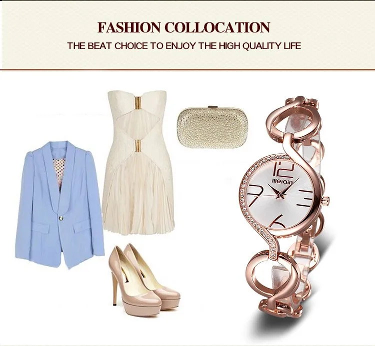 WEIQIN брендовые новые модные женские роскошные золотые кварцевые наручные часы для женщин известный бренд Стразы Relojes Mujer Montre Femme