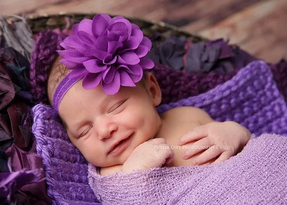 Lovely Newborn Baby Girls Chiffon Flower Headbands Toddler Headband Photography Props Infant Headband Hair Accessories crochet baby accessories