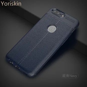 

Luxury Litchi Leather Skin Soft TPU Phone Case For OnePlus 5T Silicone Full Protective Back Case Cover For Oneplus 5T Fundas