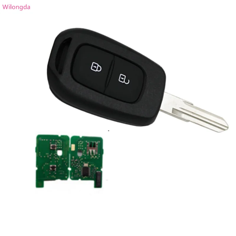 

Wilongda New arrival car accessories 2 button remote key 434mhz PCF7961M HITAG AES 4A Chip for renault car key