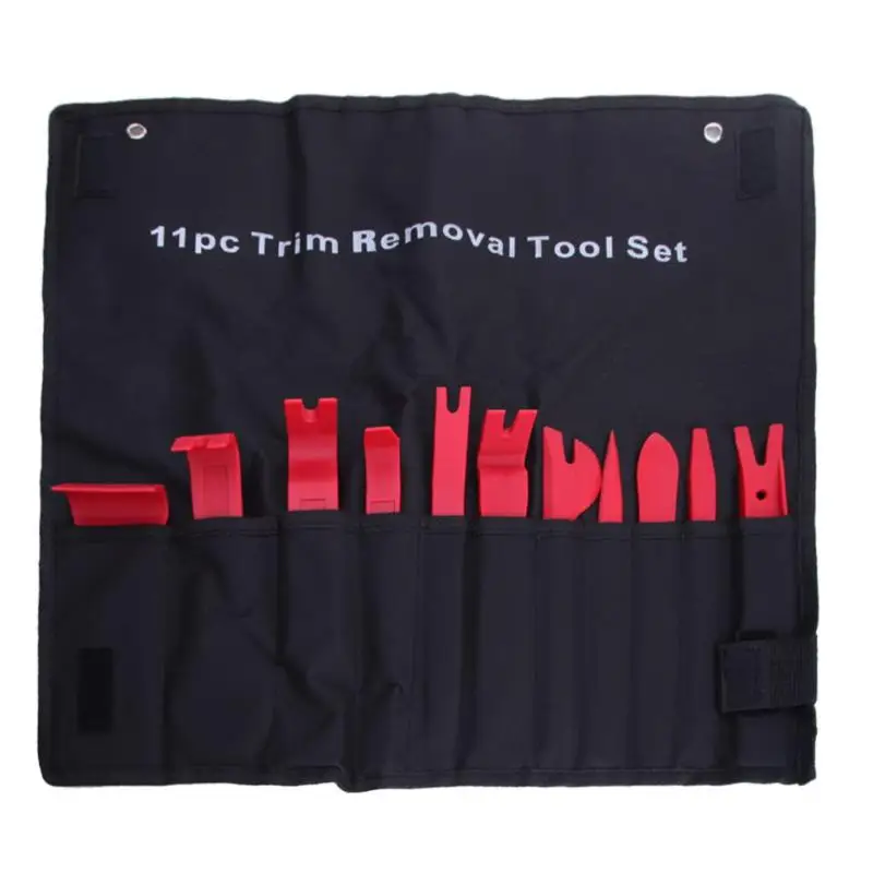 

11pcs Kit Auto Door Trim Dashboard Panel Molding Clip Removal Installer Pry Car Repair Tool Set Accessories Car Pry Repair Tools