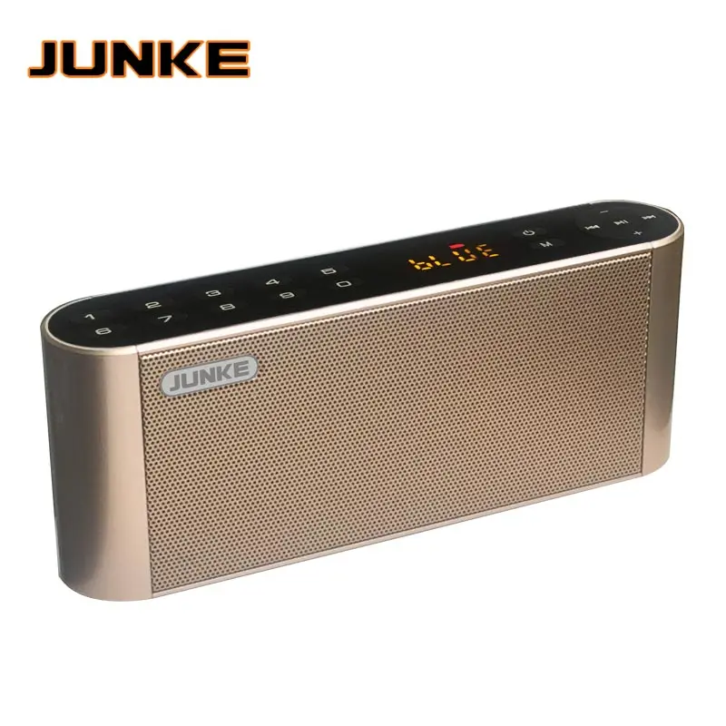 Tanie JUNKE HIFI Bluetooth przenośny głośnik stereo bezprzewodowy ze wzmocnieniem basów podwójny Soundbar z mikrofonem tf USB Radio FM głośnik USB kolumna