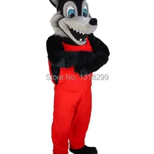 Талисман Черный Волк костюм талисмана необычные платья пользовательские фантазии косплей костюм тема mascotte карнавальный костюм комплекты