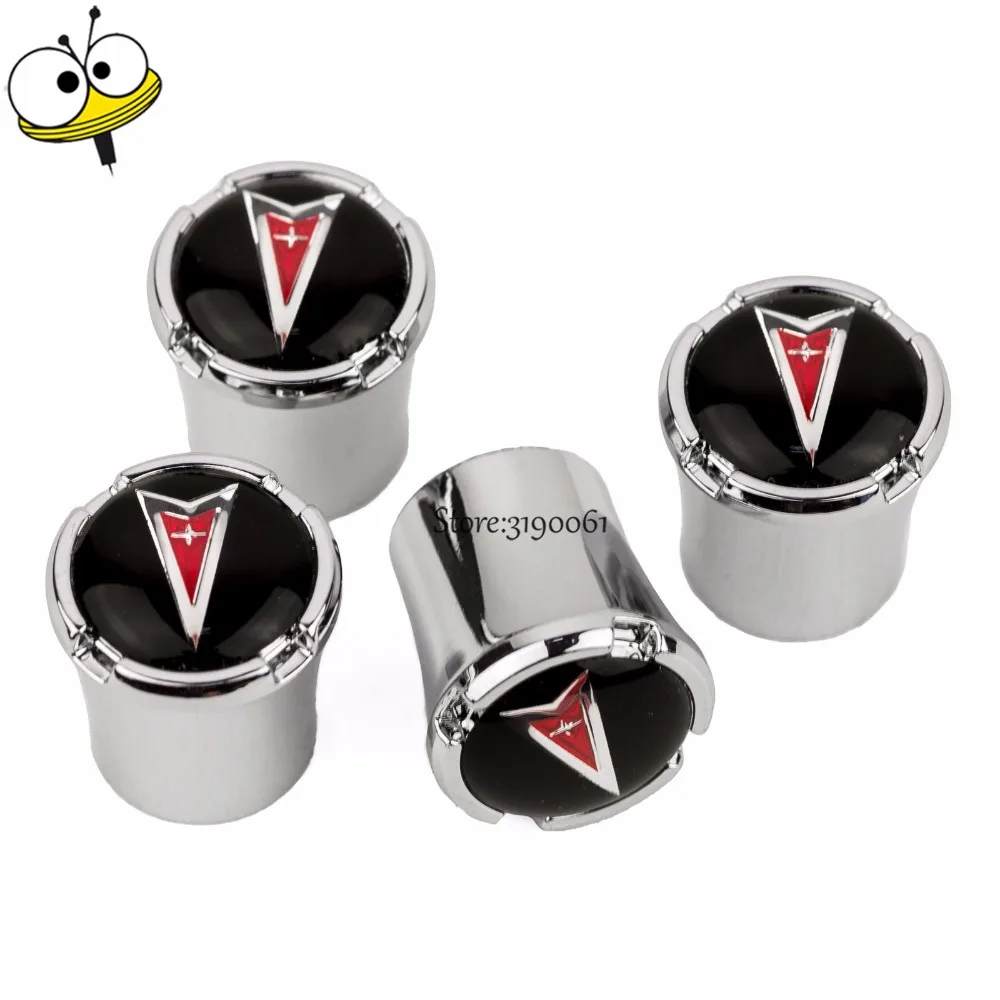

For Pontiac New Car-styling Wheel Tyre Tire Valve Stem Caps Rim Sticker For Pontiac Vibe Grand Wave Montana Grand Prix Firebird