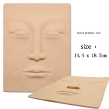 3D Silicone Face Tattoo Practice Skin High Quality Tattoo Design Fake Skins For Beginners Permanent Makeup