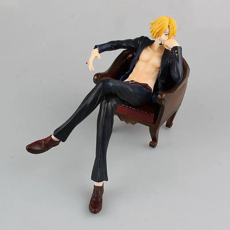 

13cm One Piece Vinsmoke Sanji Sitting Position Action Figure Luffy's Partner PVC Anime Figures Collectable Boxed Model Toy WX308