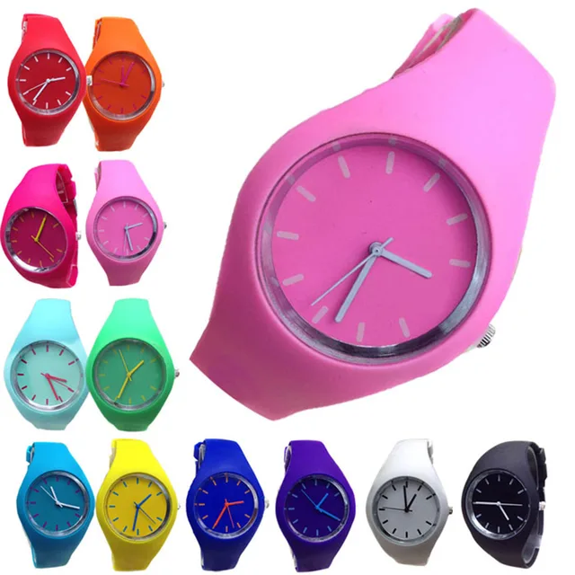Fashion Wristwatches Relogio Feminino New Geneva Silicone Watches Fashion Sports Fashion Wristwatches Relogio Feminino New Geneva Silicone Watches Fashion Sports