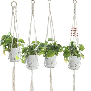 

Macrame Plant Hangers Indoor Outdoor Hanging Planter Basket, Hanging Plant Holders, Decorative Macrame Plant Hanger