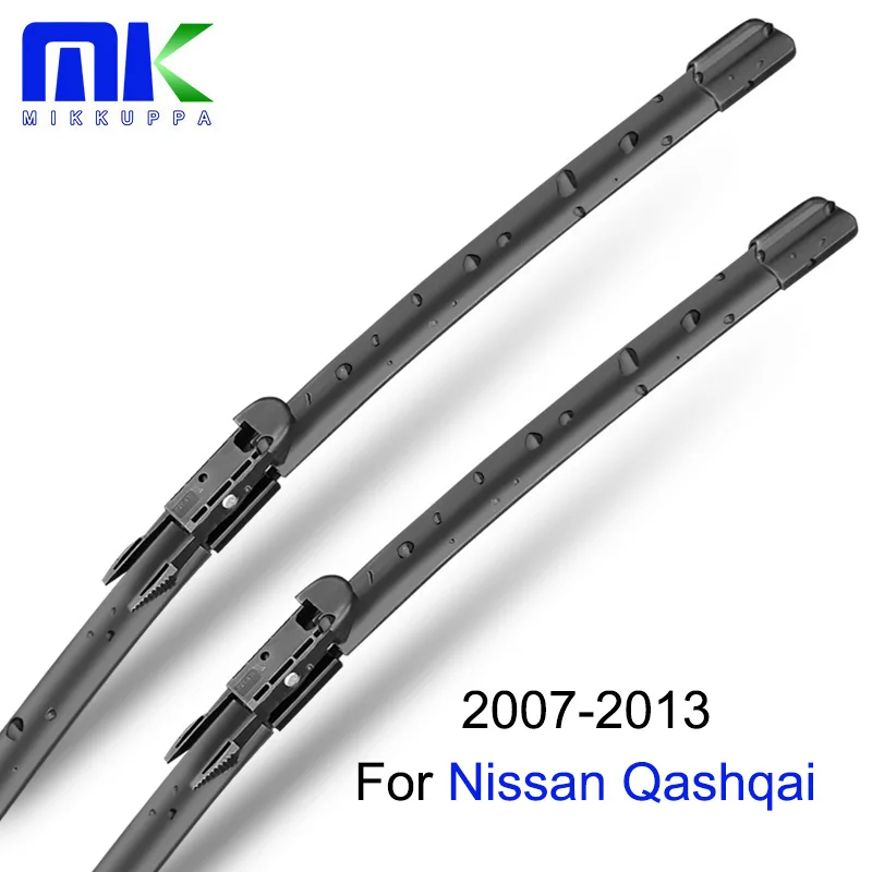 Mikkuppa спереди и сзади стеклоочистителей для Nissan Qashqai 2007 2008 2009 2010 2011 2012 2013