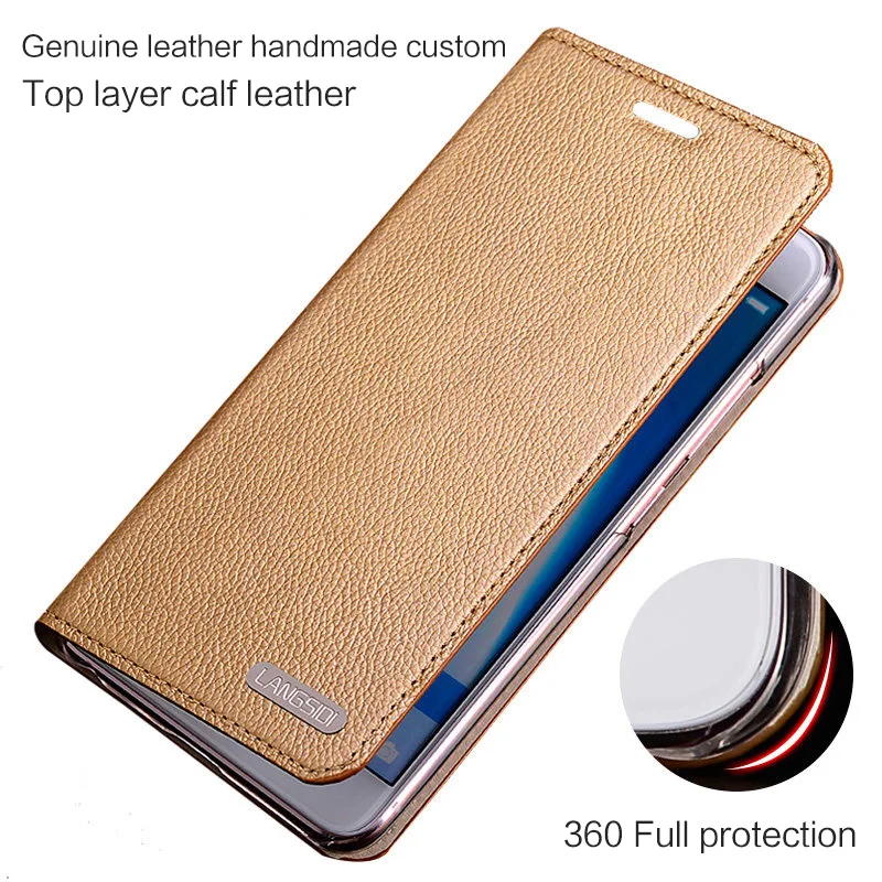 

Brand phone case for Oneplus 5 Fashion Genuine leather plain weave phone shell handmade custom flip protective cover