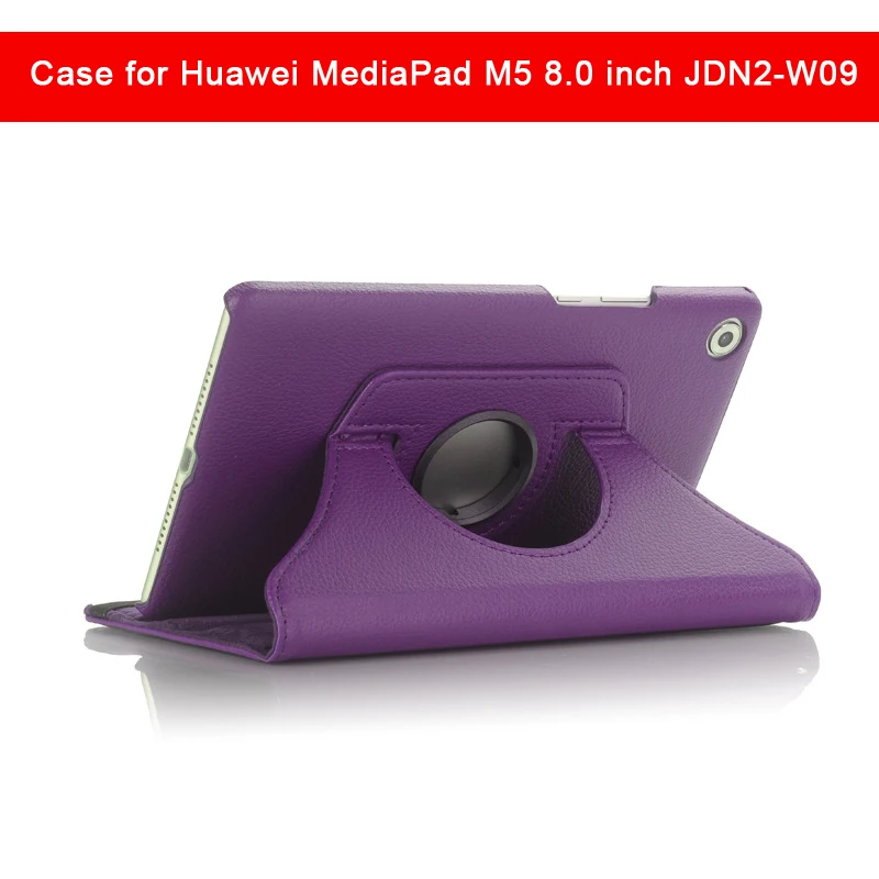 Вращающийся на 360 градусов чехол для huawei MediaPad M5 Lite, 8,0 дюймов, JDN2-W09, защитный корпус, кронштейн, автоматическое Пробуждение/Защита от перепадов сна