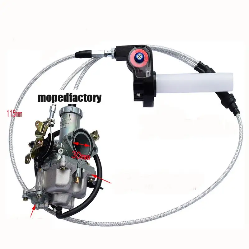 PZ30 30mm Carburetor Accelerating Pump Throttle Cable For Keihin 200