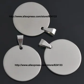

Having Stocks! Stainless Steel Polished Round Disc Dog Pet Tags,Id Cat Name Tag Pendant,Free Shipping