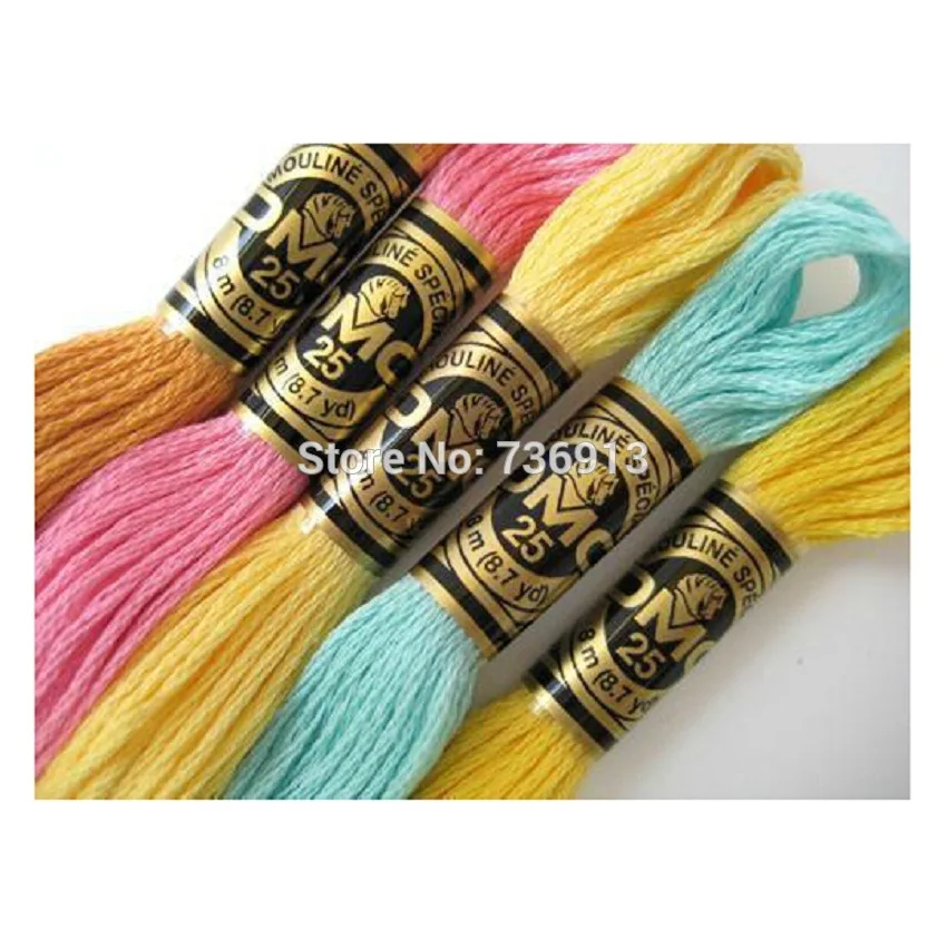 

French DMC Cross Stitch Embroidery Floss Thread Yarn 8.7 Yard Length 1 Lot=100 Skein