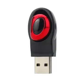 

Newest Mini Wireless Bluetooth Earphone Music Handsfree Headphone headset earbuds In-ear USB earpiece hidden invisible for phone
