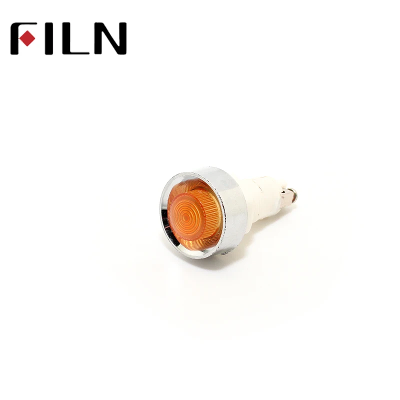 10mm Red Amber Green Plastic 220v indicator light neon bulbs (2)