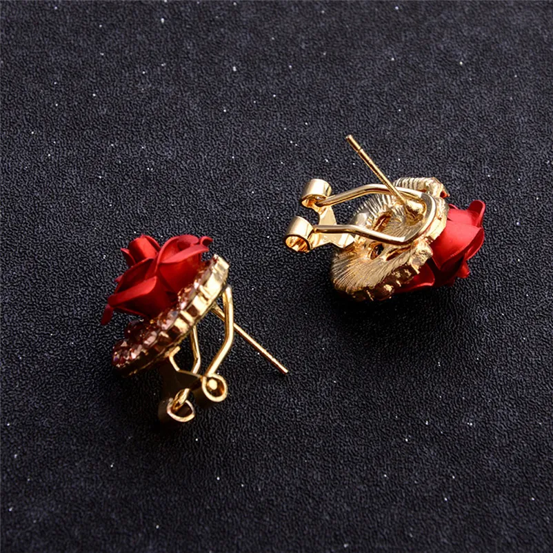 2018 Fashion earrings for women Bohemia Flower Rhinestone  Earrings For Women Summer Style Jewelry Brincos Bijoux Femme J06#N (11)