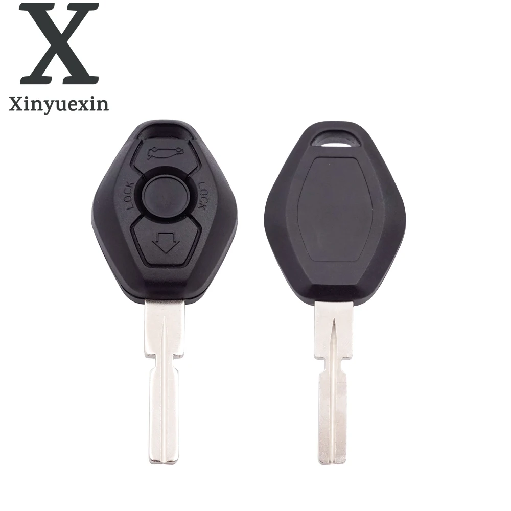 

Xinyuexin 3 Buttons Remote Replacement Car Key Shell Cover Fob For BMW 1 3 5 6 7 Series X3 X5 Z3 Z4 Key Case Keyless Entry