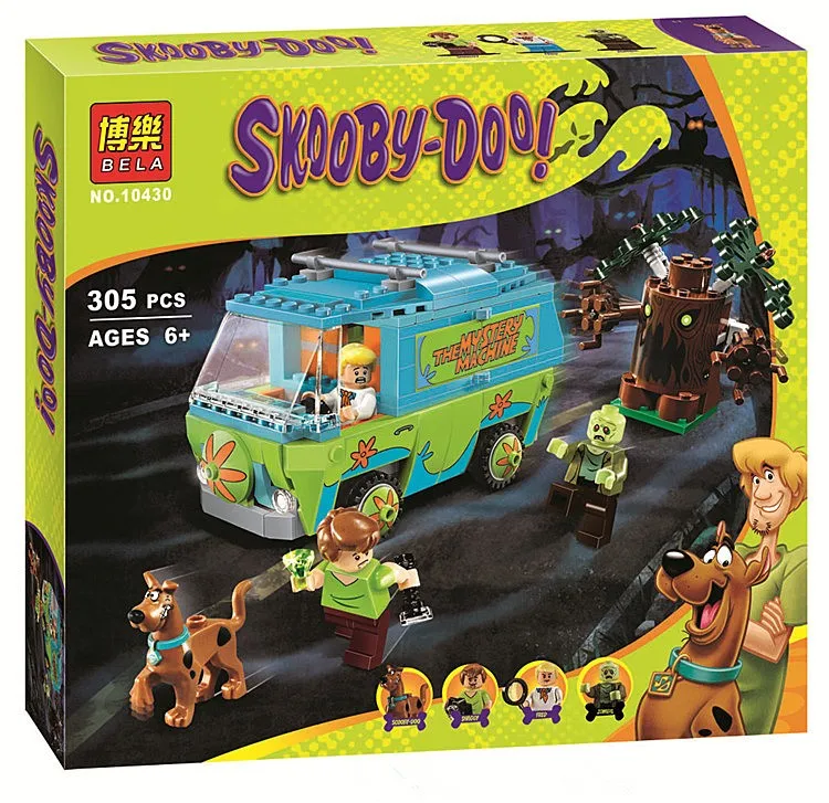 10430 y 10429 Scooby Doo Mystery Machine Bus Lepining City bloques de 10430 y 10429 Scooby Doo Mystery Machine Bus Lepining City bloques de