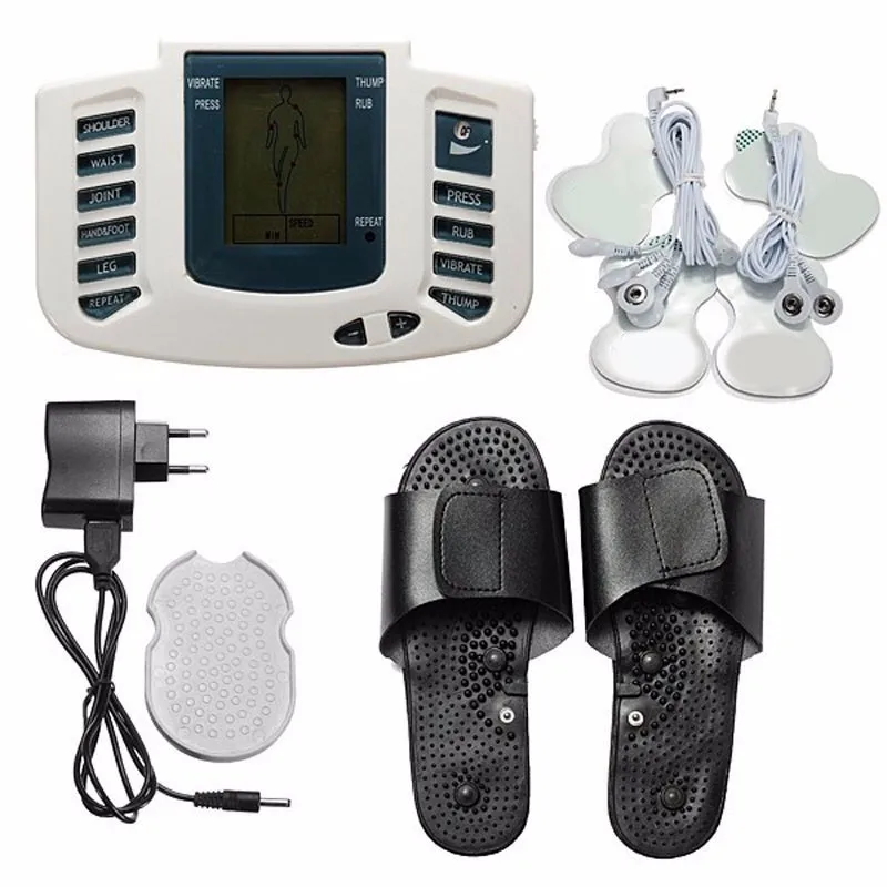 Electronic pulse massager Body Stimulator Massageador Tens Acupuncture Therapy instrument Slimming Body Massager 16pcs pads2