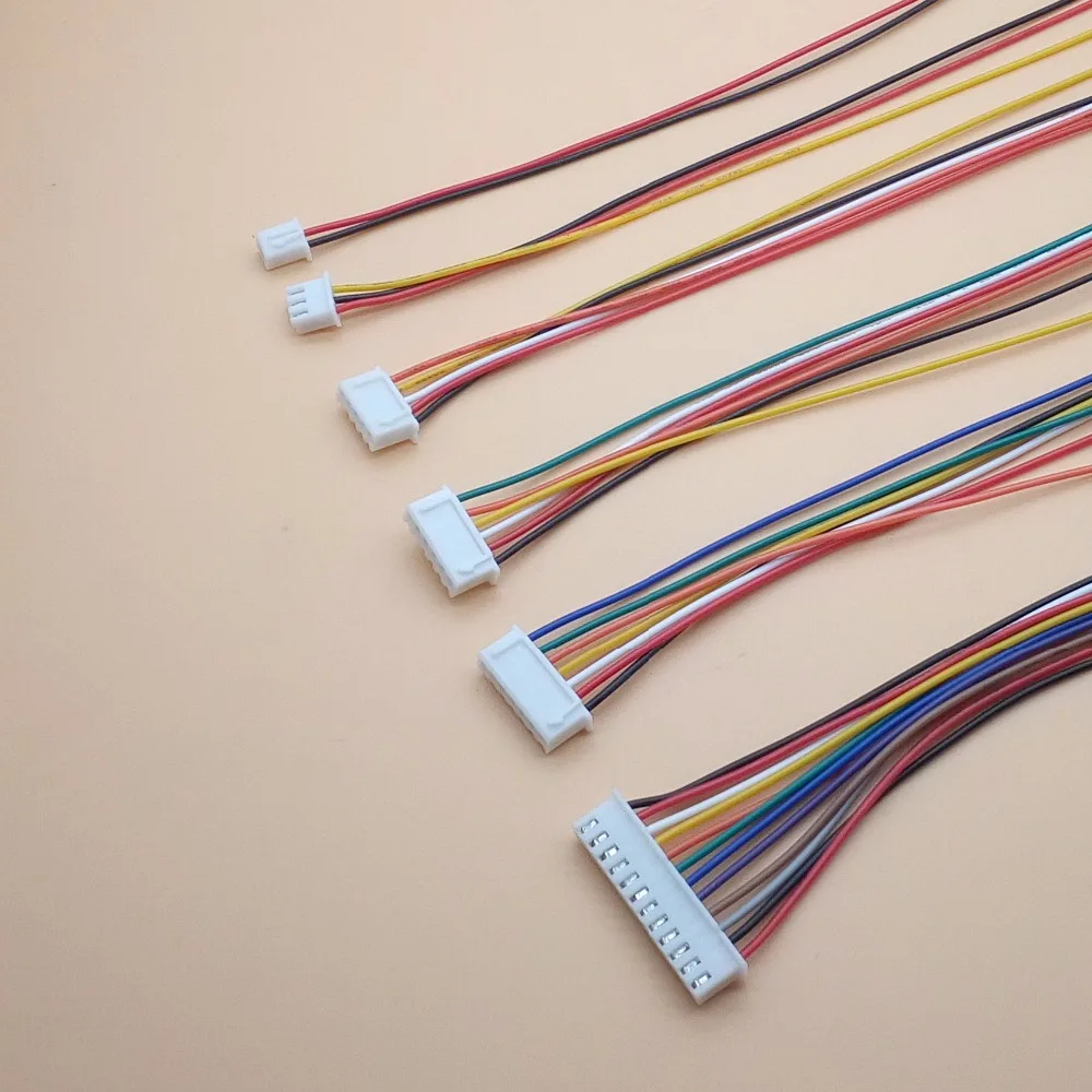 20 шт./лот 26AWG JST XH2.54 2/3/4/5/6/7/8/9/10 Pin Pitch 2 54 мм разъем провод кабель 30 см