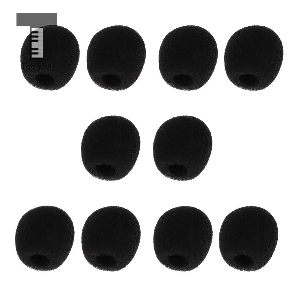 

Tooyful 10Pcs Foam Mic Shield Cover Microphone Windscreen Cap for Meeting