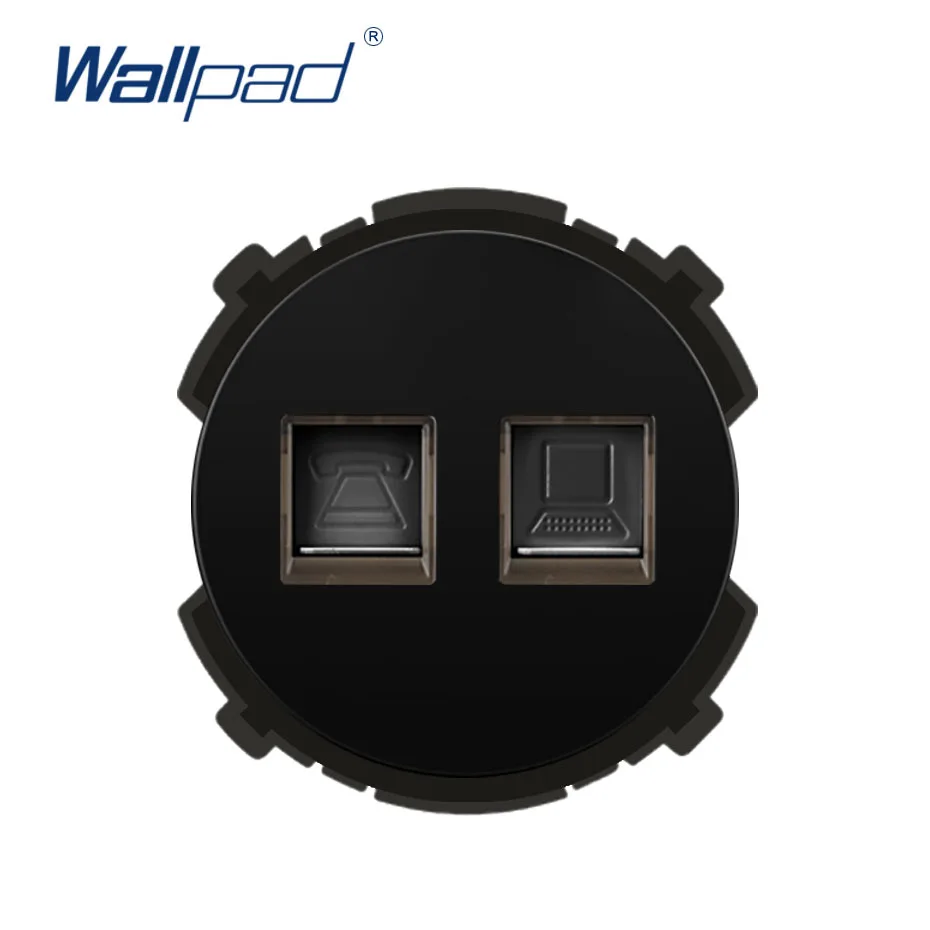 

Wallpad TEL & DATA Compute Network Wall Socket Function Key Only Weak Electrical Outlets CAT5 Rj45