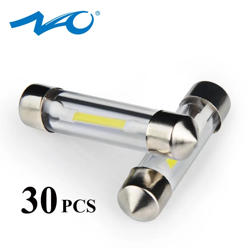 NAO 30 шт. C5W светодиодный гирлянда 31 мм 36 39 41 SMD COB лампочка для салона автомобиля C10W