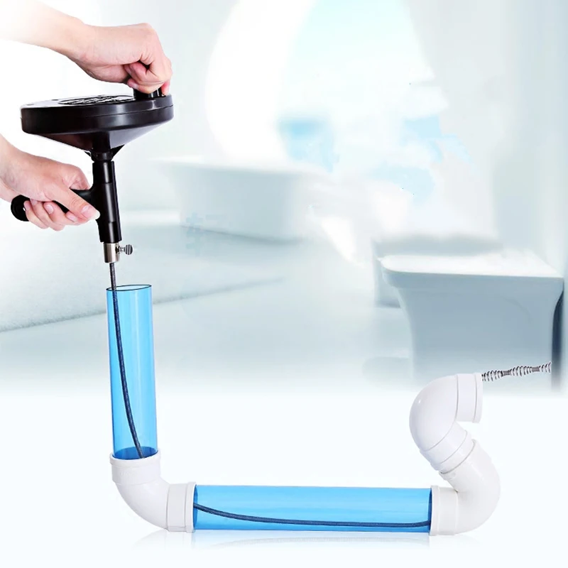 

5m Kitchen Bathroom Sink Pipe Drain Cleaner Pipeline Hair Cleaning Removal Shower Toilet Sewer Clog Long Metal Wire Spring Hook