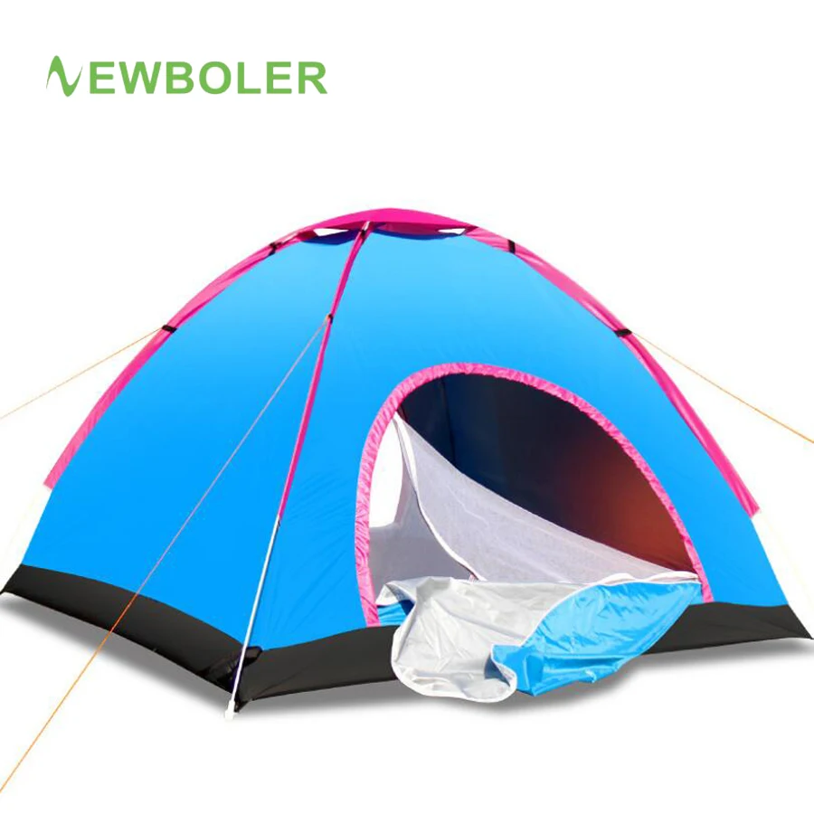 

Ultralight Winter Fishing Large Throw Tent Outdoor 2/3-4 Persons Automatic Pop Up Bivouac Mosquito Camping Waterproof Beach UV