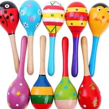 Лидер продаж детские игрушки деревянная игрушка-погремушка мини юбка-пачка, Детские погремушка Погремушки игрушки, музыкальные инструменты для детей 10 шт./лот