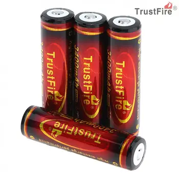 

4pcs/lot 3.7V 3400mAh 18650 Li-ion Rechargeable Battery High Capacity with Protected PCB for LED Flashlights / Headlamps