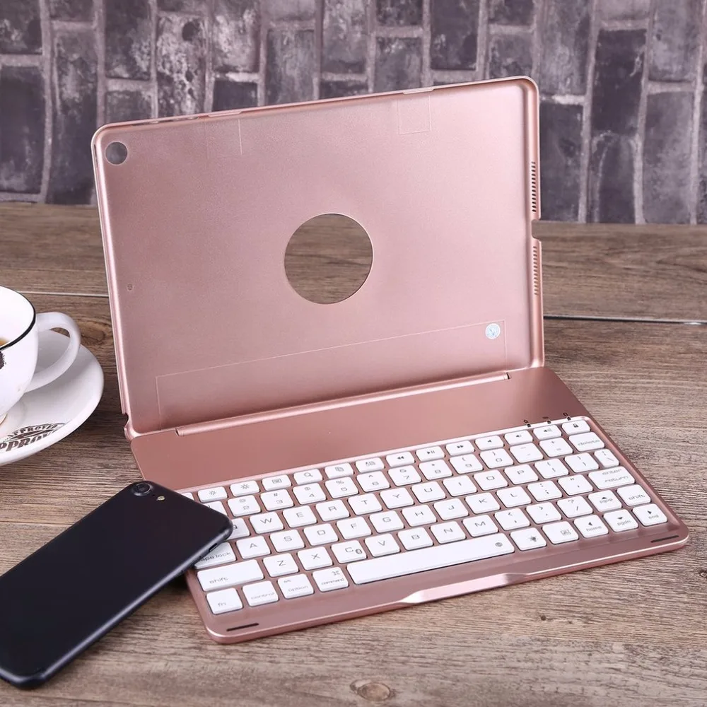 

High Quality Keyboard Case Ultra Slim Wireless Bluetooth Keyboard Portable Notebook with Backlight for iPad 9.7 iPad Air 1