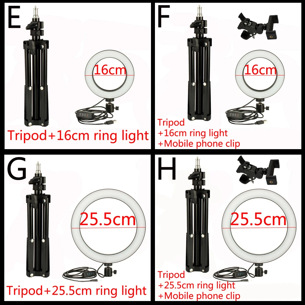 Кольцо свет комплект затемнения светодиодный фонарь, осветительные стойки, держатель телефона, камера штатив для смартфонов/YouTube/Автопортрет стрельба