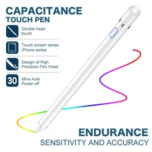 For apple Pencil,Capacitive Pencil Touch Screen Stylus Pen Paint Micro USB Charging Portable for iPhone iPad iOS Android Windows