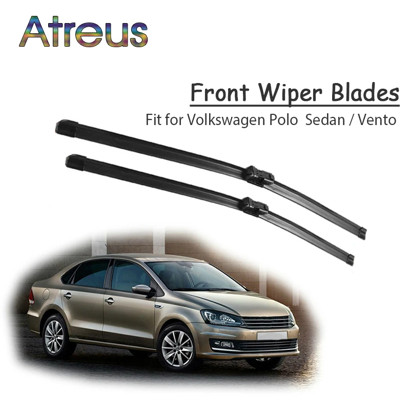 Atreus 2pcs High Quality Long Life Rubber Front Wiper Blades For