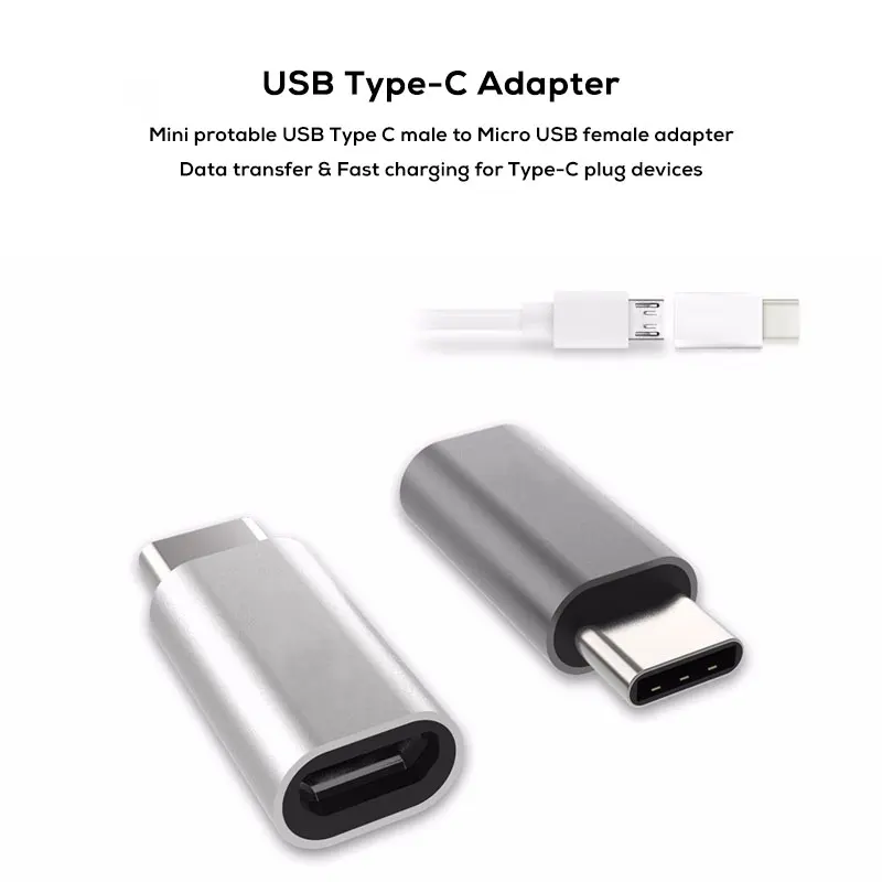 SUPTEC 10 шт USB адаптер usb type C штекер Micro USB Женский адаптер типа OTG-C Конвертер Разъем для Macbook samsung S9 S8