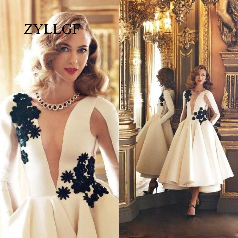 ZYLLGF Vestido Madre De La Novia Talla Grande сексуальный прозрачный атласный с длинным рукавом Мать платье с карманом LFB31