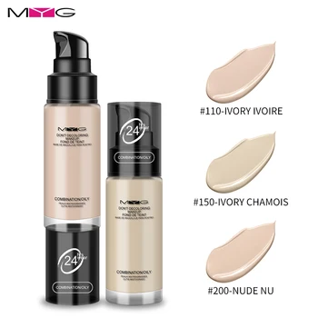 

Top quality Liquid Foundation nude makeup Concealer Foundation 24hours long-lasting Moisturizer Oil-control Foundation cream