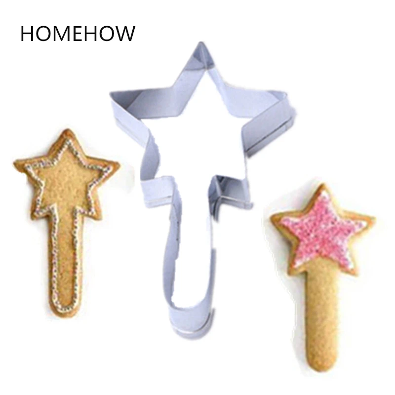 1PC/Lot Baby Kid's Series Magic Wand Cookie Cutter 7.2*4.5cm Pastry Baking Mould Cake Biscuit Decorating Fondant Cutters | Дом и сад