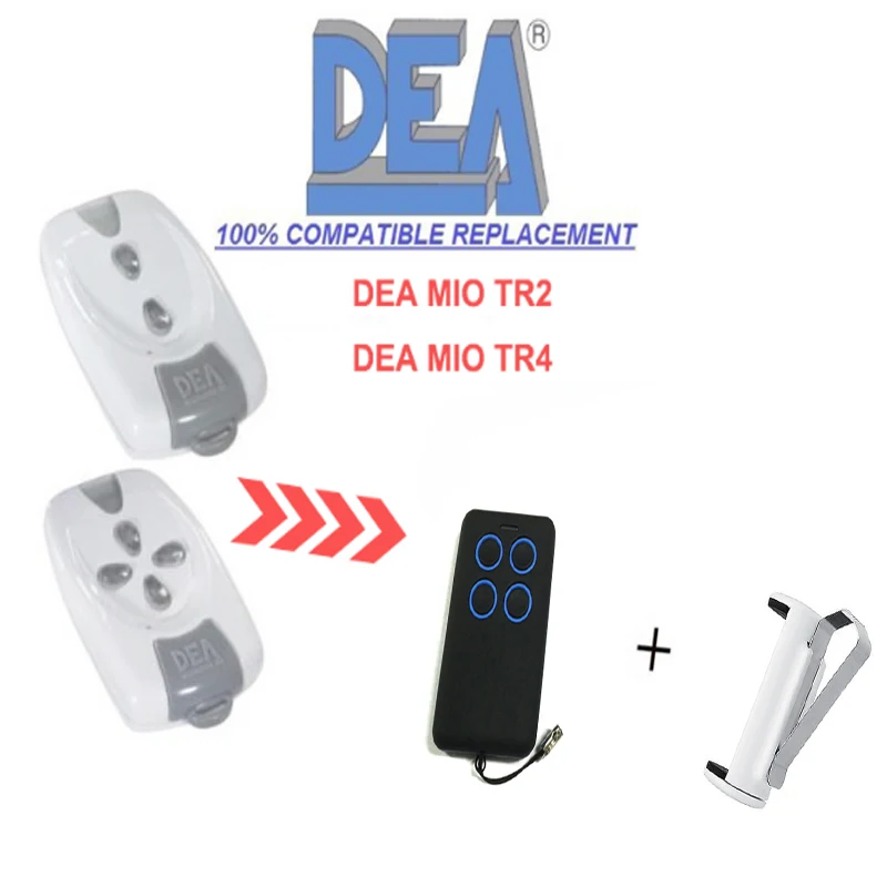 

1pcs FOR DEA Garage door remote control Replace Rolling code Fixed code 433.92Mhz