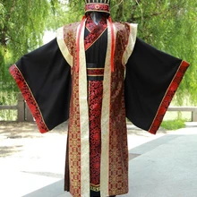 Hanfu летняя форма для Кунг фу китайская традиционная мужская одежда костюмы Tang Dragon древний император костюмы