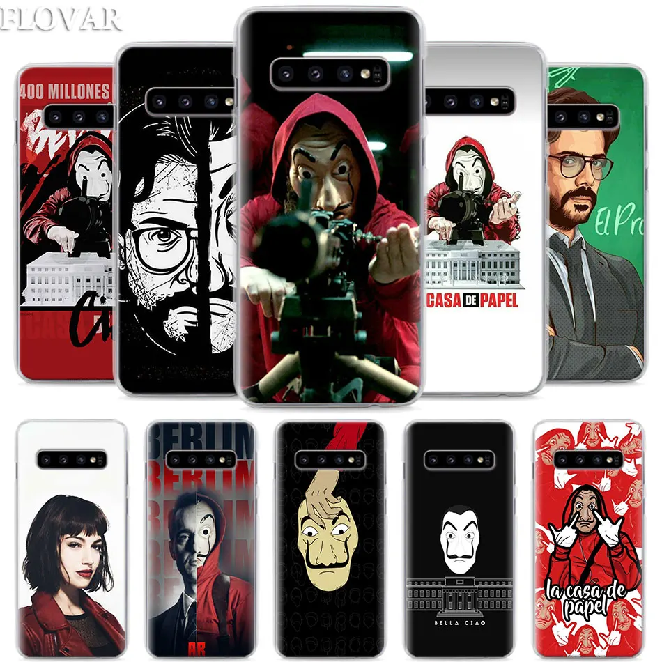 Чехол для телефона La Casa de papel Samsung Galaxy S10e S10 S20 + Ultra S7 S8 S9 Plus Note 8 9 10 5G Жесткий