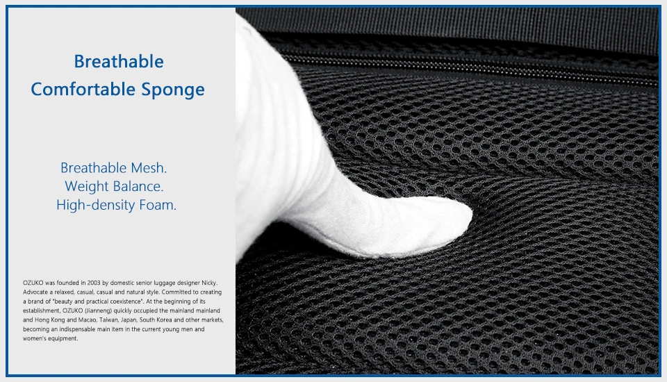 Breathable comfortble sponge