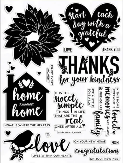

Thanks LOve clear Stamp Transparent seal for DIY scrapbooking/Card Making c521
