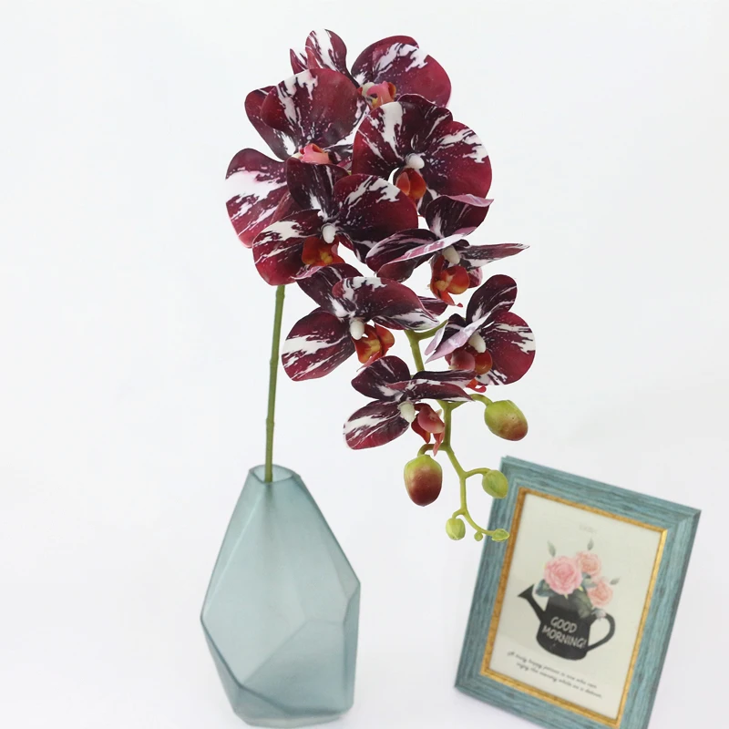 JAROWN Simulation Orchid Artificial Real Touch Latex Butterfly Orchid Flowers Wedding Feast Decoration Flores Home Decor Fleur (8)