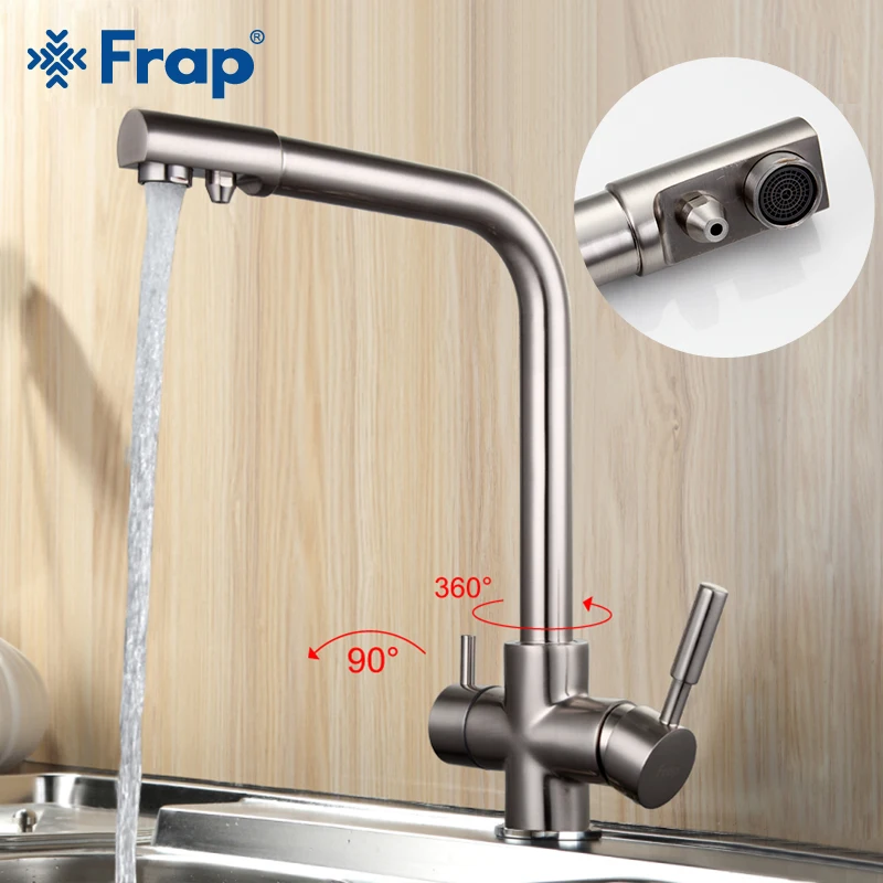 

FRAP Kitchen Faucet kitchen mixer faucet drinking water faucet dual handle kitchen sink faucet taps with filtered water taps