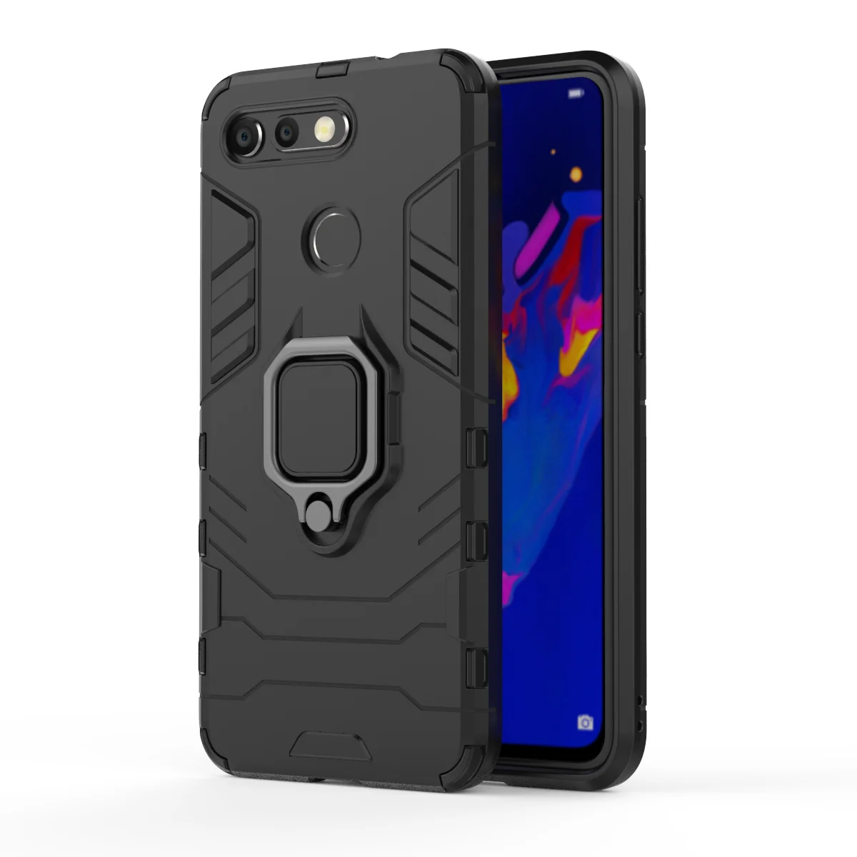 Ударопрочный чехол с подставкой для Huawei Honor V10 V20 Play 10 Lite жесткий защитный из ПК и