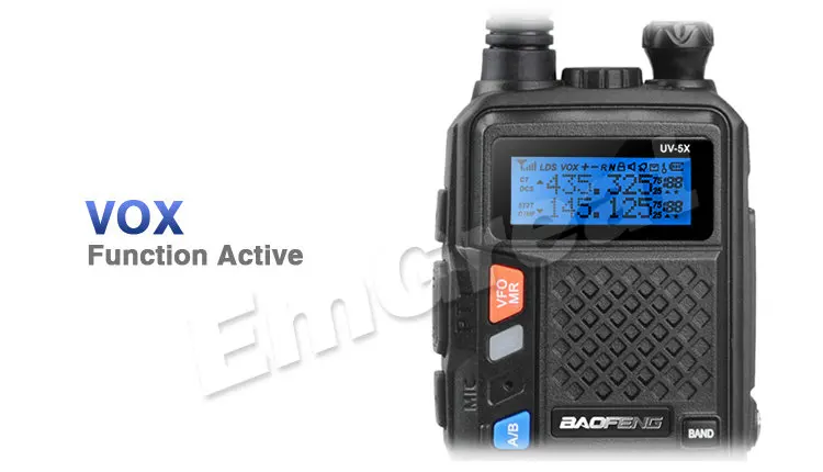 2 шт BAOFENG UV 5X рация обновленная версия Baofeng 5R UHF + VHF двухстороннее радио FM функция