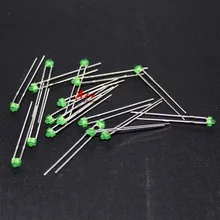 1000 шт. F1.8 зеленый запускает зеленый 1,8 мм светодиодный светодиод лампы бусины супер яркий бабочка ниппель тип индикатор